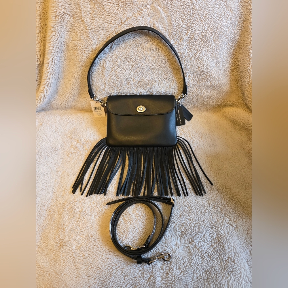 Coach Bag: Glovetanned Leather Fringe Shoulder/Crossbody Bag - Re-Edition